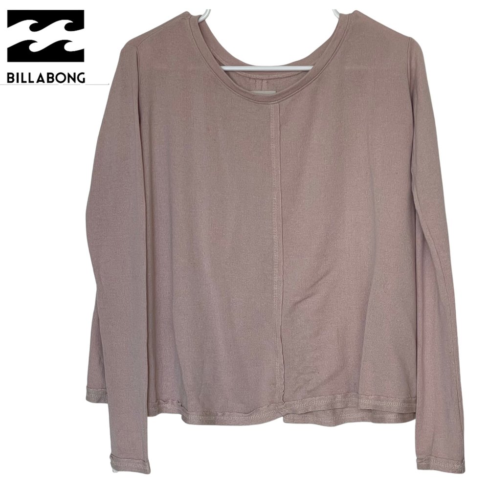 Billabong Women's Blush/Pink Long Sleeve Knit Top SZ S